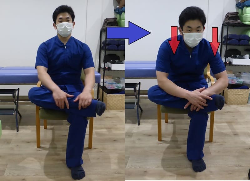 お尻のストレッチ