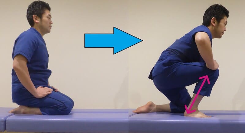 アキレス腱のストレッチ